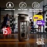 Shaker bottle with powder compartment 0,50L