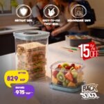 2-pc set smart seal food containers- Leo