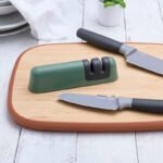 Knife sharpener with two stages green - Image 5
