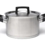 Covered casserole stainless steel 20 cm