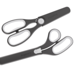 Multifunctional kitchen scissors with magnetic sleeve Graphite 23cm - Image 4